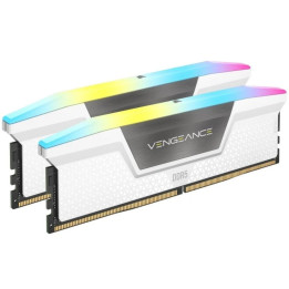 Memória Corsair Vengeance RGB White 64GB (2x32GB) DDR5 5600MHz