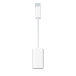 Apple MUQX3ZM A adaptador para cabos USB Type-C Lightning Branco