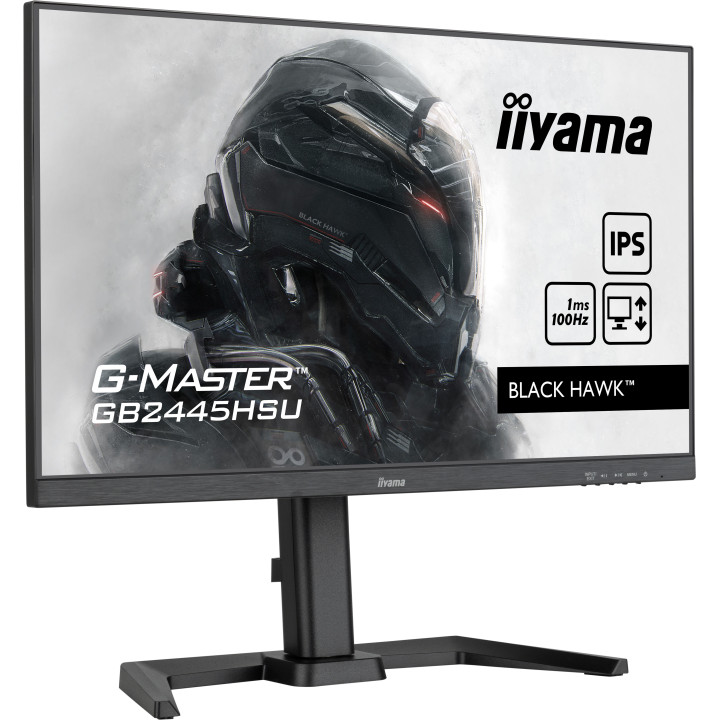 iiyama G-MASTER GB2445HSU-B1 monitor de ecrã 61 cm (24") 1920 x 1080 pixels Full HD LED Preto
