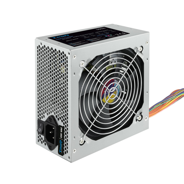 TooQ TQAPOLO-500SP fonte de alimentação 500 W 20+4 pin ATX ATX Prateado
