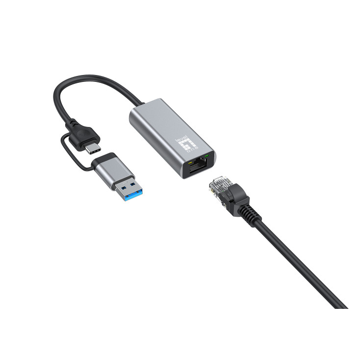 LevelOne USB-0423 cartão de rede Ethernet 2500 Mbit s