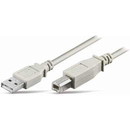 Cabo S-Conn USB 2.0 A-B M/M 1.8m Cinzento