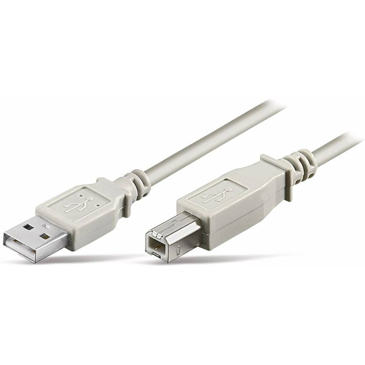 Cabo S-Conn USB 2.0 A-B M/M 1.8m Cinzento
