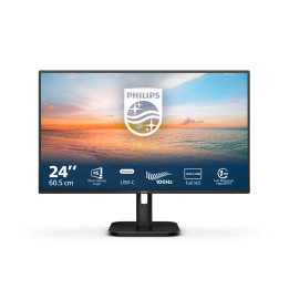 Philips 1000 series 24E1N1300A 00 monitor de ecrã 60,5 cm (23.8") 1920 x 1080 pixels Full HD LCD Preto
