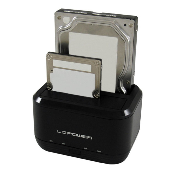 Docking Station LC-Power LC-DOCK-U3-III USB 3.2 micro-B Preto