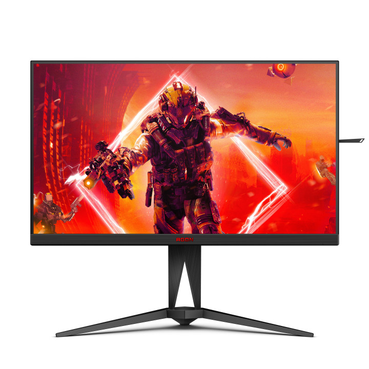 AOC AGON 5 AG275QZN EU monitor de ecrã 68,6 cm (27") 2560 x 1440 pixels Quad HD Preto, Vermelho