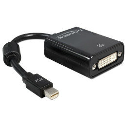 DeLOCK Adapter mini Displayport 0,18 m DVI-I Preto