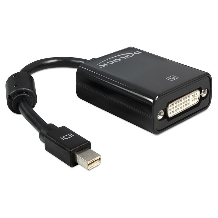 DeLOCK Adapter mini Displayport 0,18 m DVI-I Preto
