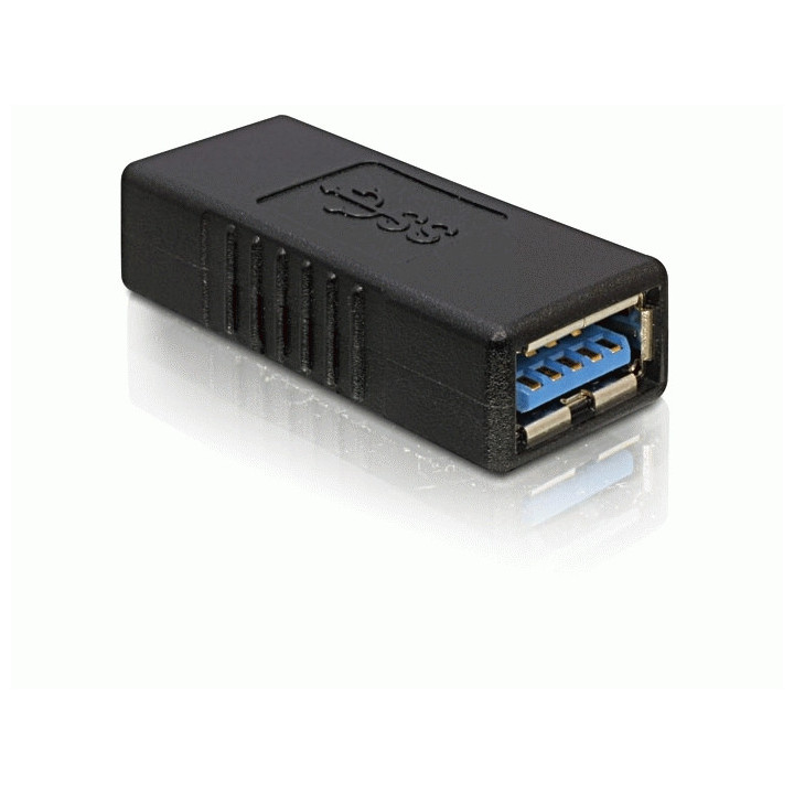 DeLOCK USB 3.0-A Adapter USB-A Preto