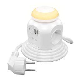 AISENS ASPS-2A1CLPQ02-W extensão elétrica 1,8 m 4 tomada(s) CA Interior Branco