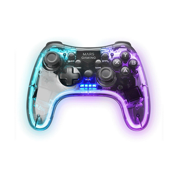 Mars Gaming MGP-24 Preto, Transparente RF Gamepad Android, MAC, PC, PlayStation 4, Playstation 3, Xbox 360