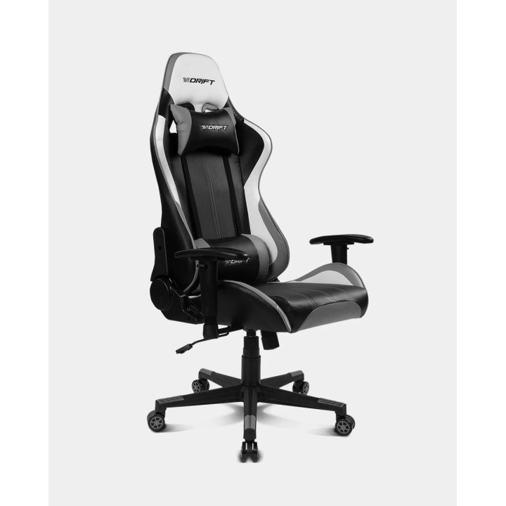 DRIFT DR175 Cadeira de jogos universal Assento acolchoado Preto, Cinzento, Branco