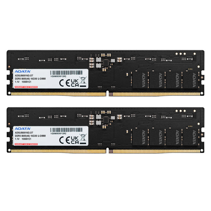 ADATA DDR5 5600 U-DIMM módulo de memória 32 GB 2 x 16 GB 5600 MHz ECC
