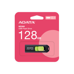 ADATA ACHO-UC300-128G-RNB unidade de memória USB 128 GB USB Type-C 3.2 Gen 1 (3.1 Gen 1) Preto