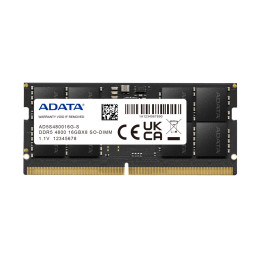ADATA AD5S480016G-S módulo de memória 16 GB 1 x 16 GB DDR5 4800 MHz ECC