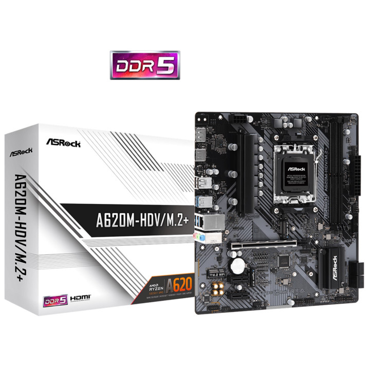 Motherboard Asrock A620M-HDV/M.2 AMD A620 AM5 micro ATX