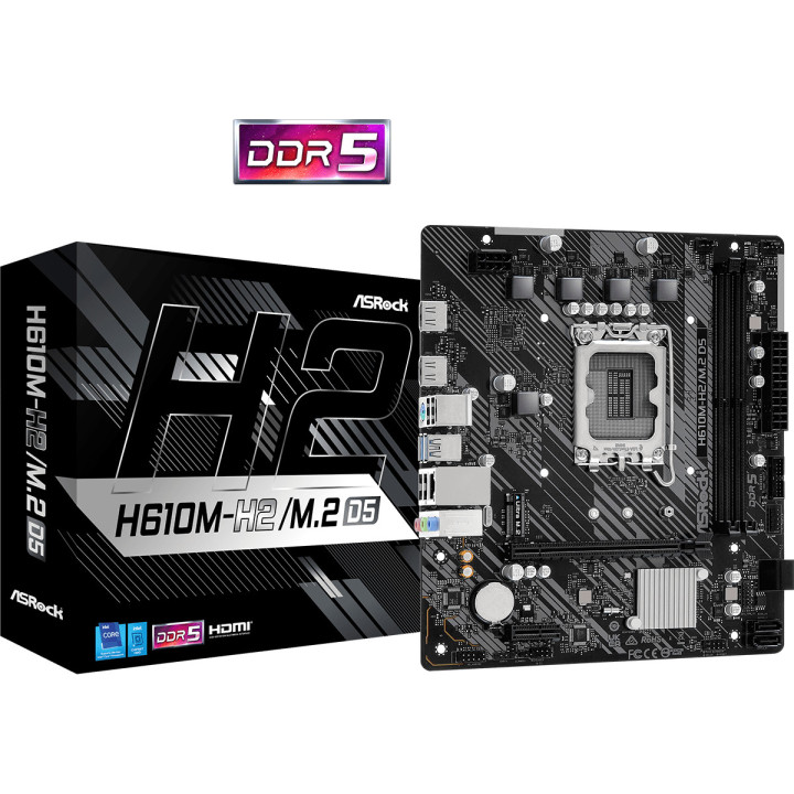 Motherboard Asrock H610M-H2/M.2 D5 Intel H610 LGA 1700 micro ATX