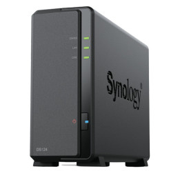 Synology DiskStation DS124 servidor NAS e de armazenamento PC Ethernet LAN Preto RTD1619B