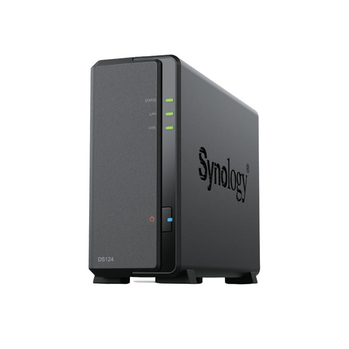 Synology DiskStation DS124 servidor NAS e de armazenamento PC Ethernet LAN Preto RTD1619B