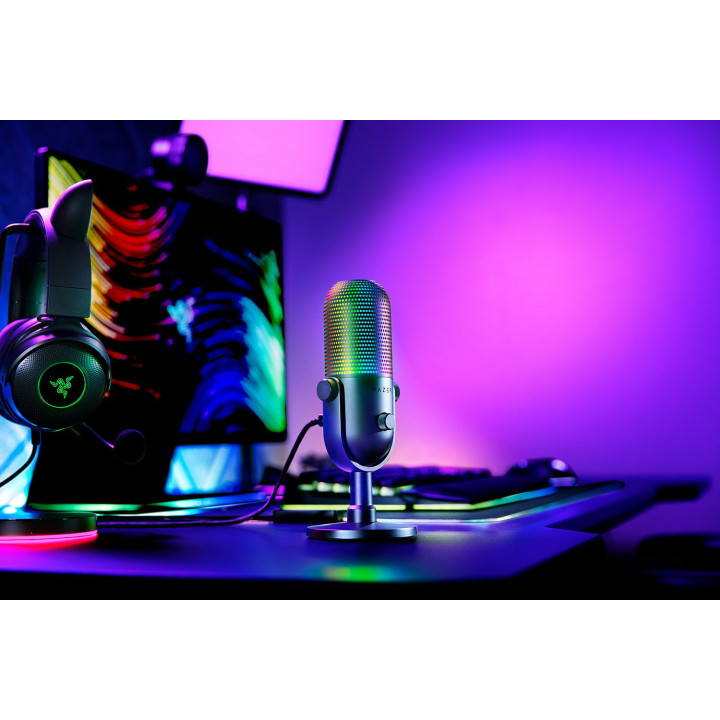 Razer Seiren V3 Chroma Preto Microfone para tablet