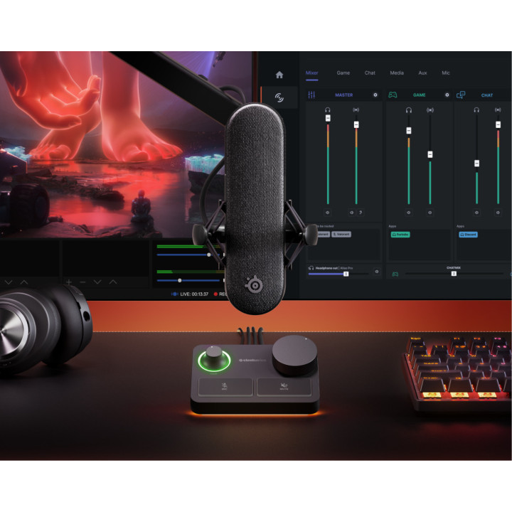 Steelseries ALIAS PRO Preto Microfone para PC