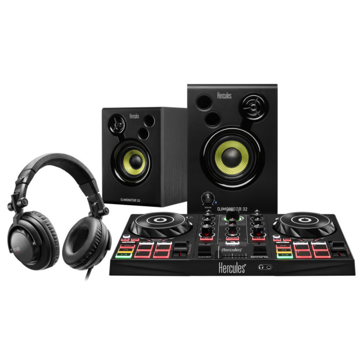Hercules DJLearning Kit Scratcher Digital Vinyl System (DVS) Preto