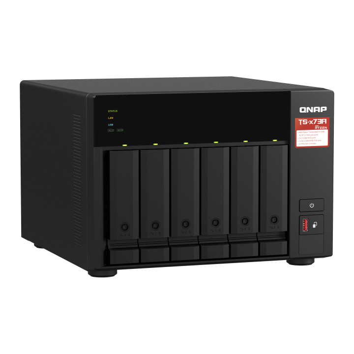 QNAP TS-673A NAS Tower Ethernet LAN Antracite V1500B