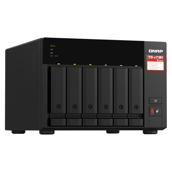 QNAP TS-673A NAS Tower Ethernet LAN Antracite V1500B