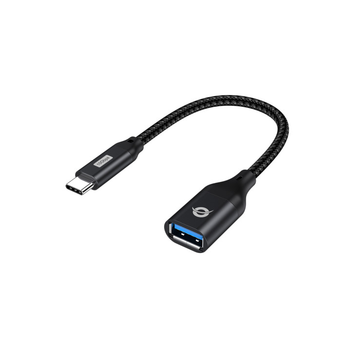 Conceptronic ABBY18B adaptador para cabos USB-C USB-A Preto