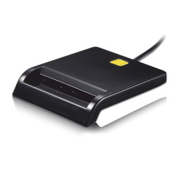 TooQ TQR-210B leitor de smart card Interior USB 2.0 Preto