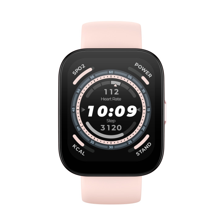 Amazfit Bip 5 4,85 cm (1.91") TFT Digital 320 x 380 pixels Ecrã táctil Rosa GPS