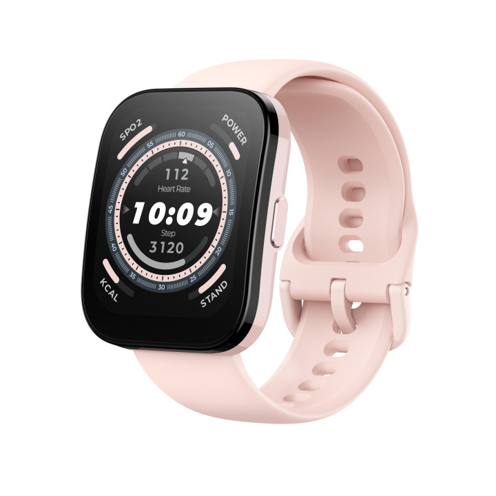 Amazfit Bip 5 4,85 cm (1.91") TFT Digital 320 x 380 pixels Ecrã táctil Rosa GPS