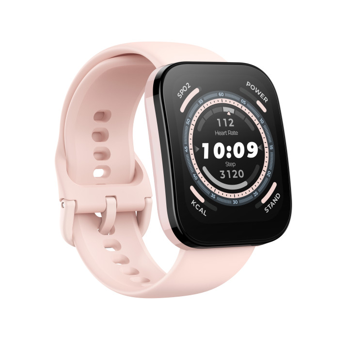 Amazfit Bip 5 4,85 cm (1.91") TFT Digital 320 x 380 pixels Ecrã táctil Rosa GPS