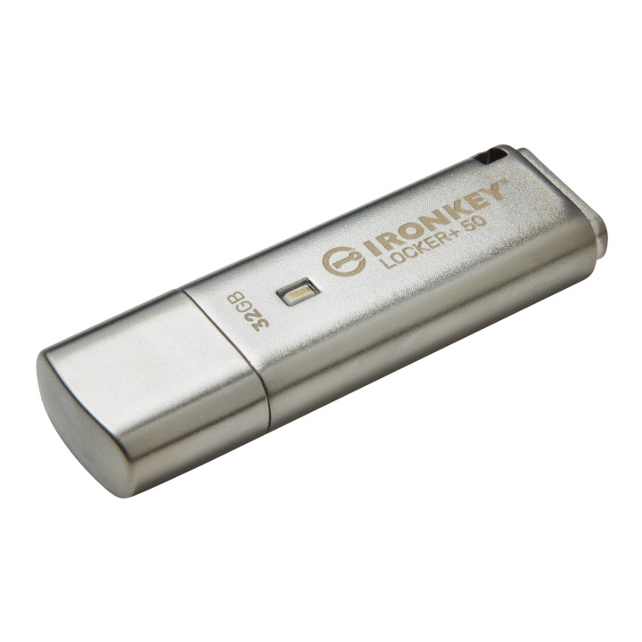 Kingston Technology IronKey Locker+ 50 unidade de memória USB 32 GB USB Type-A 3.2 Gen 1 (3.1 Gen 1) Prateado