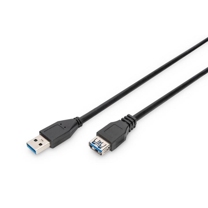 Digitus AK-300203-030-S cabo USB 3 m USB 3.2 Gen 1 (3.1 Gen 1) USB A Preto