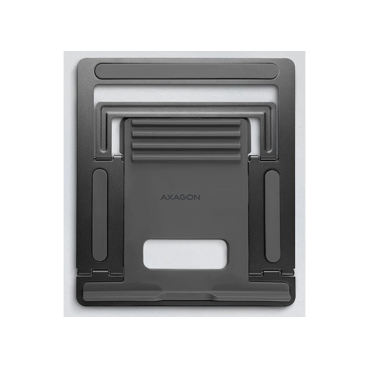 Axagon STND-L Suporte para Computadores Portáteis Suporte para computador portátil Cinzento 40,6 cm (16")