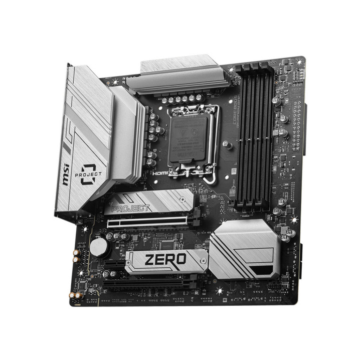 MSI B760M PROJECT ZERO motherboard Intel B760 LGA 1700 micro ATX