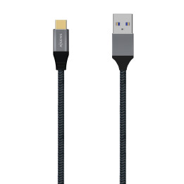 AISENS A107-0633 cabo USB 2 m USB 3.2 Gen 2 (3.1 Gen 2) USB C USB A Cinzento