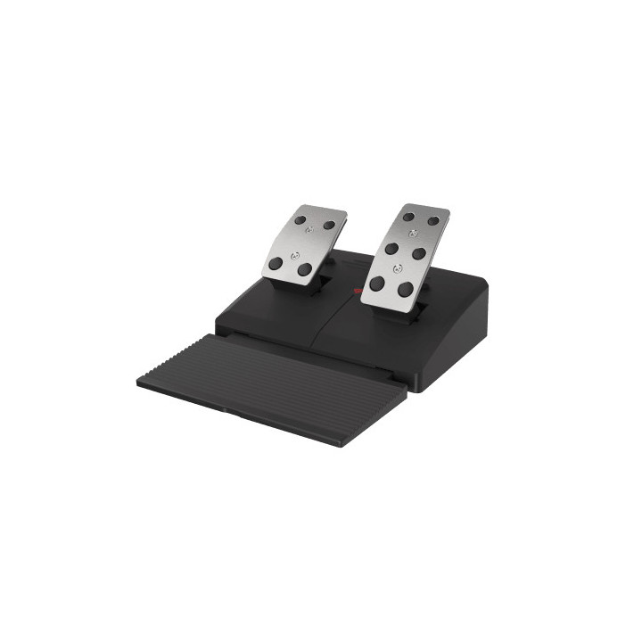 GENESIS Seaborg 400 Preto, Prateado USB Volante + Pedais Nintendo Switch, PC, PlayStation 4, Playstation 3, Xbox 360, Xbox One