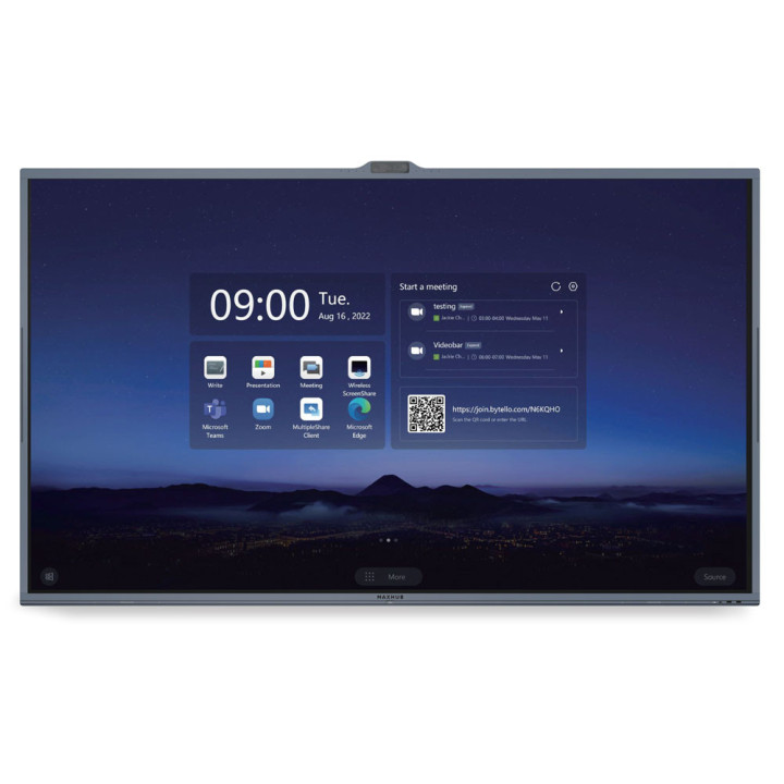 Monitor Interativo MAXHUB V8630 2,18m (86") 3840 x 2160 pixels LED Preto