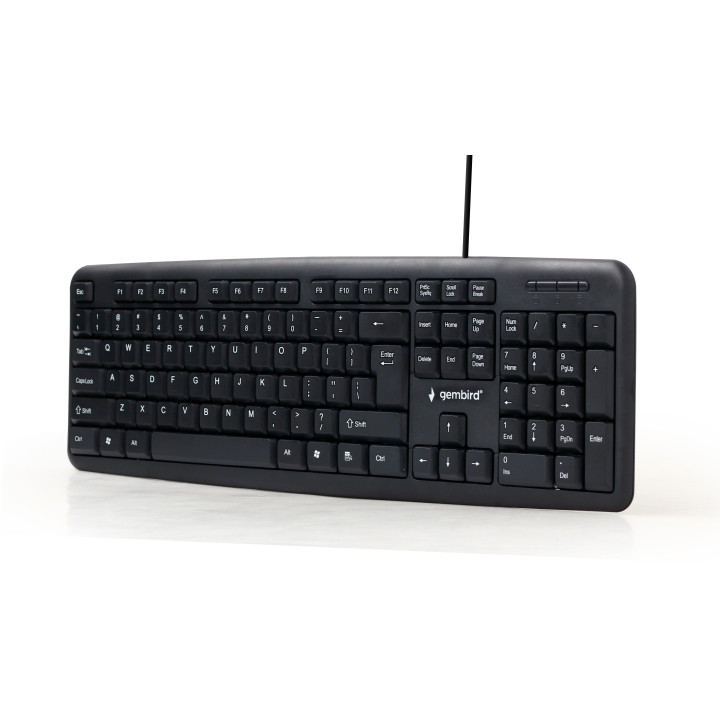 Gembird KB-U-103-PT teclado USB Português Preto