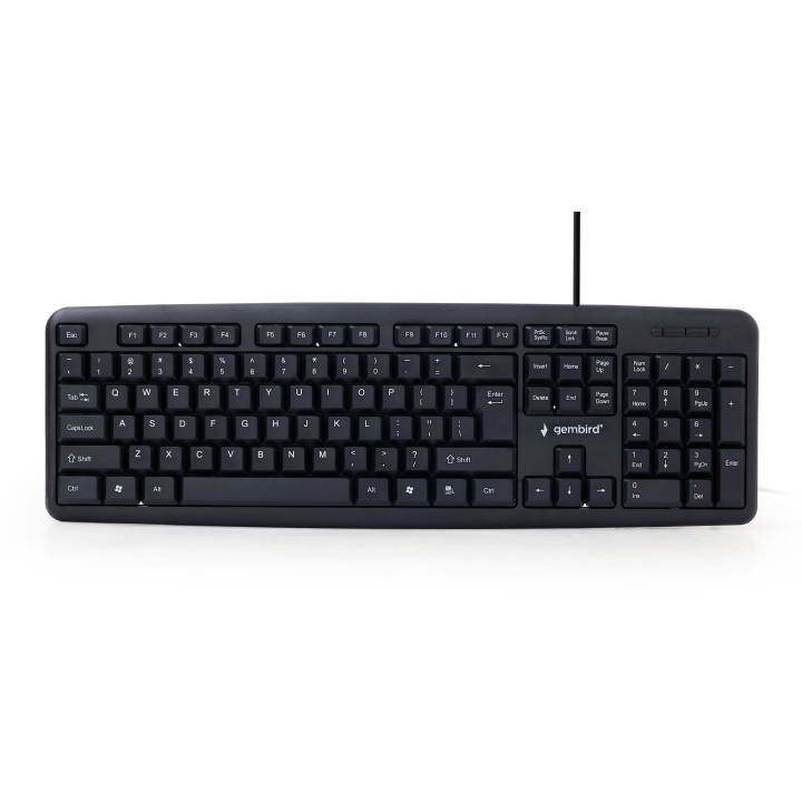 Gembird KB-U-103-PT teclado USB Português Preto