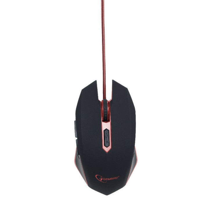 Gembird MUSG-001-R rato Ambidestro USB Type-A 2400 DPI