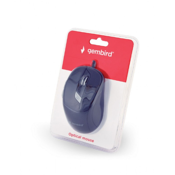 Gembird MUS-6B-01 rato Ambidestro USB Type-A Ótico 1600 DPI