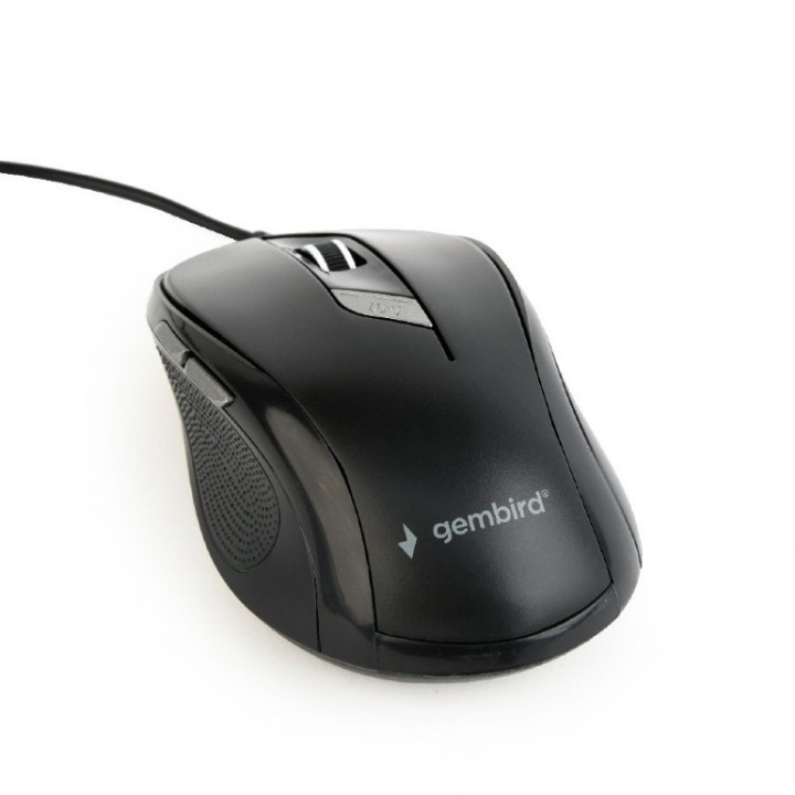 Gembird MUS-6B-01 rato Ambidestro USB Type-A Ótico 1600 DPI