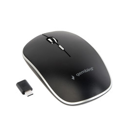 Gembird MUSW-4BSC-01 rato Ambidestro RF Wireless + USB Type-C Ótico 1600 DPI