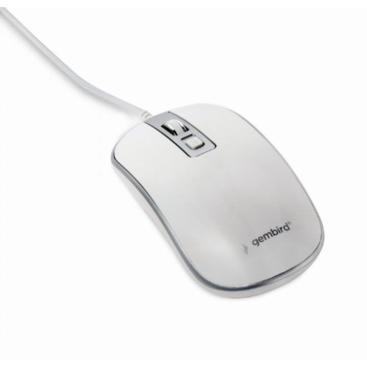 Gembird MUS-4B-06-WS rato Ambidestro USB Type-A Ótico 1200 DPI