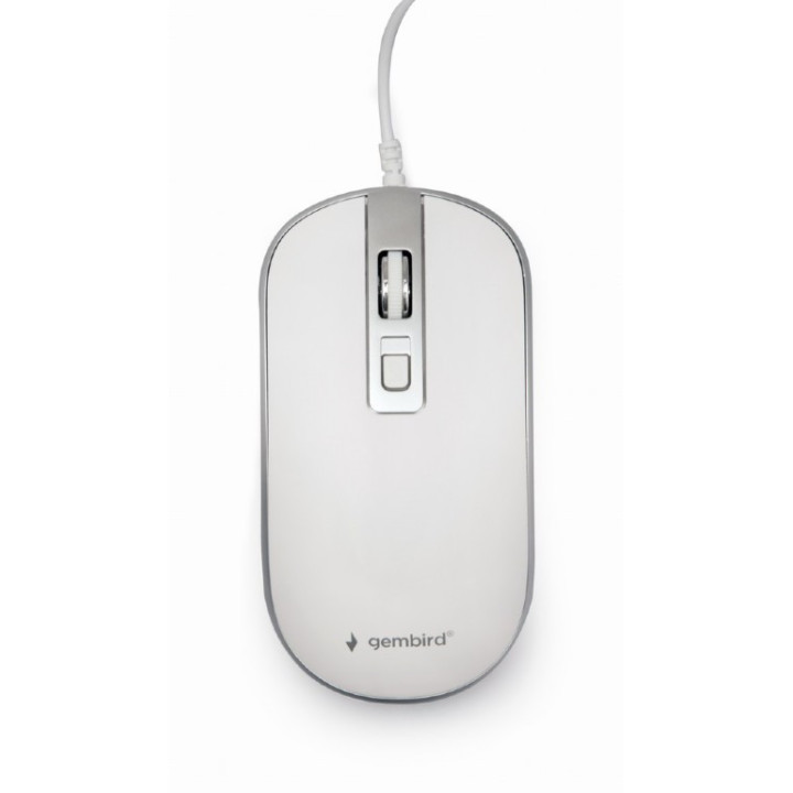 Gembird MUS-4B-06-WS rato Ambidestro USB Type-A Ótico 1200 DPI