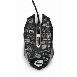 Gembird MUS-6B-GRAFIX-01 rato Mão direita USB Type-A Ótico 3600 DPI