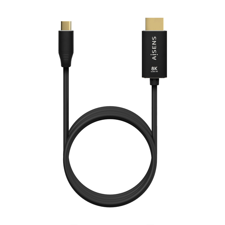 AISENS A109-0712 adaptador de cabo de vídeo 2 m USB Type-C HDMI Type A (Standard) Preto